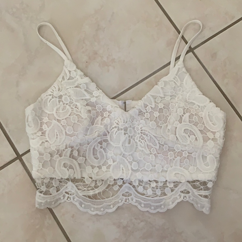 Lace crop top